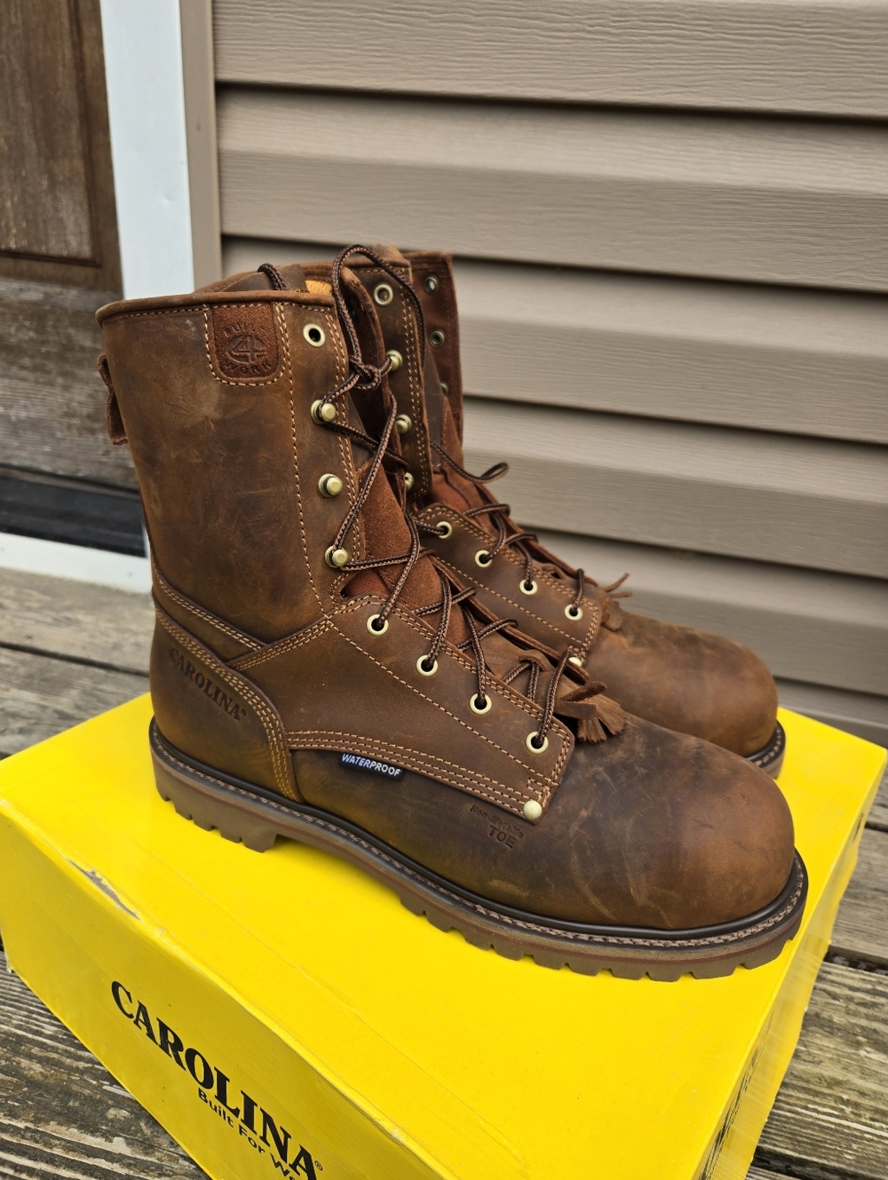 Carolina Men's Waterproof Composite Toe Work Boots Wide Width